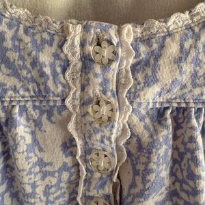 Aria Women's Blue and White Pajama Set